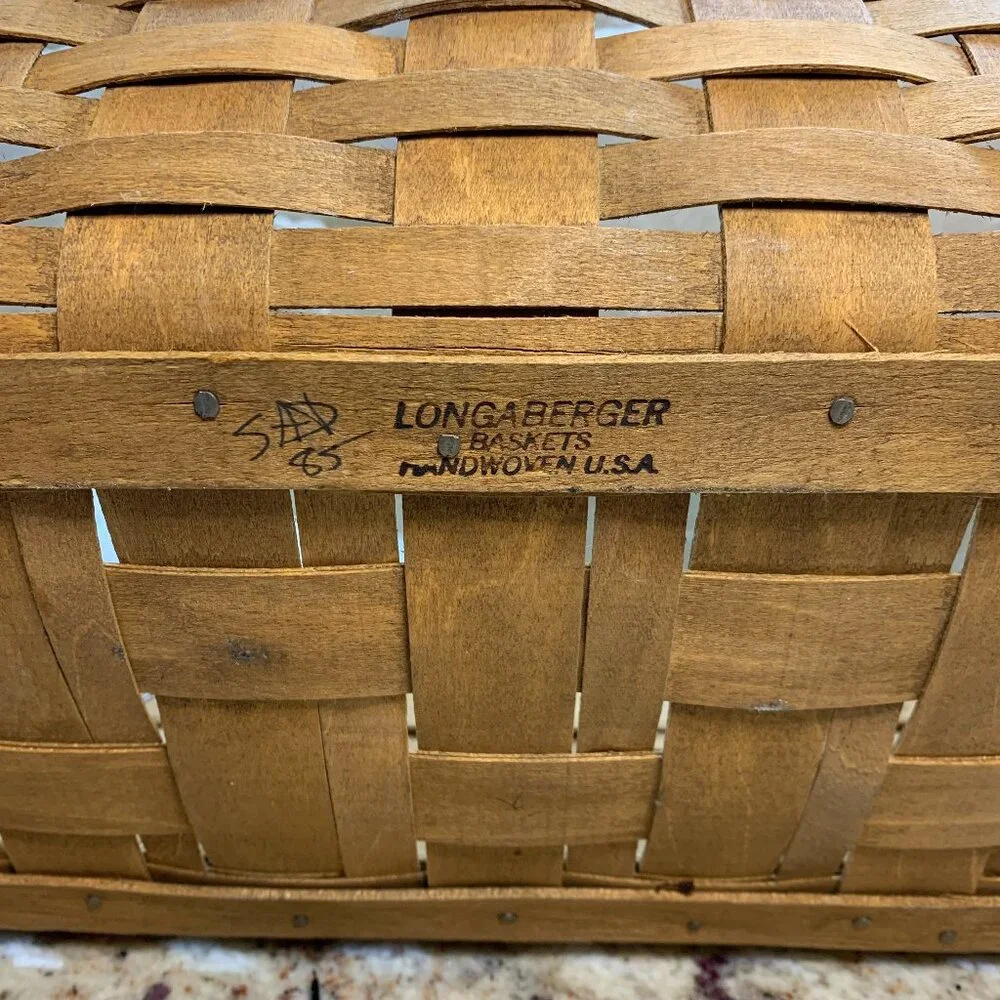 Vintage Longaberger Rectangle Basket 1985 #2